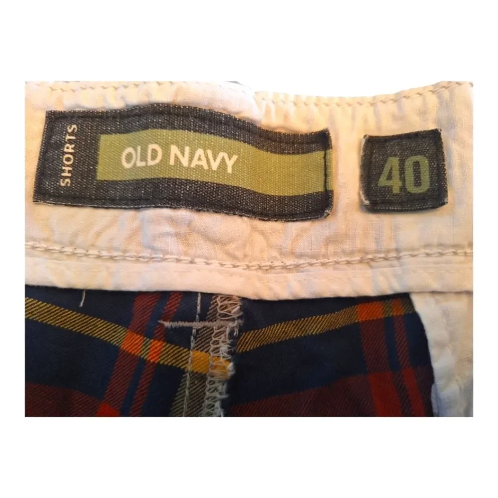 Old Navy Plaid Shorts Cotton Men's size 40 Preppy Cruise Golf 12